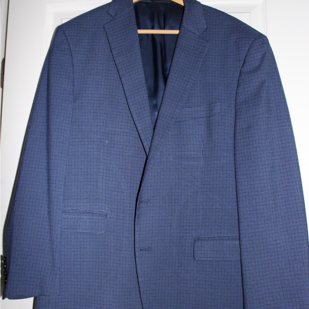 Ralph Lauren Blue Sport Coat with Notch Lapel
